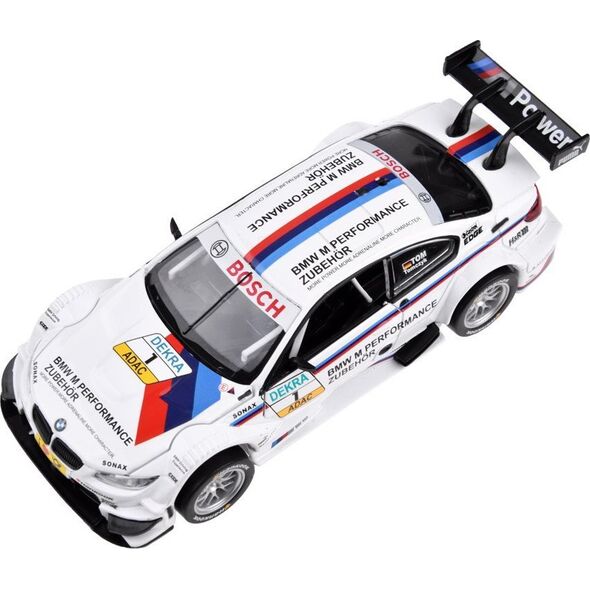 Jokomisiada Auto metalowe sportowy model BMW M3 DTM skala 1:32 dźwięki światła ZA4608
