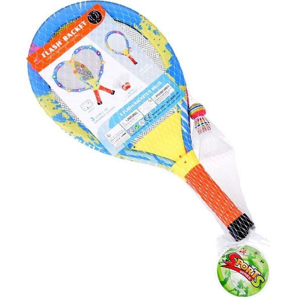 Jokomisiada Paletki Świecące do Badmintona - badminton Gra towarzyska SP0779