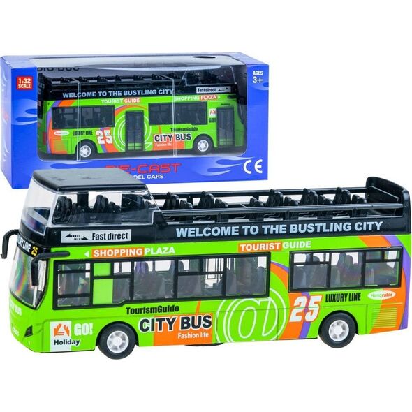 Jokomisiada Metalowy AUTOBUS piętrus otwierane drzwi ZA2094 ZI