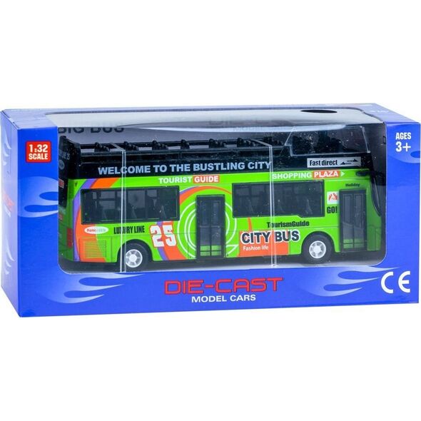 Jokomisiada Metalowy AUTOBUS piętrus otwierane drzwi ZA2094 ZI