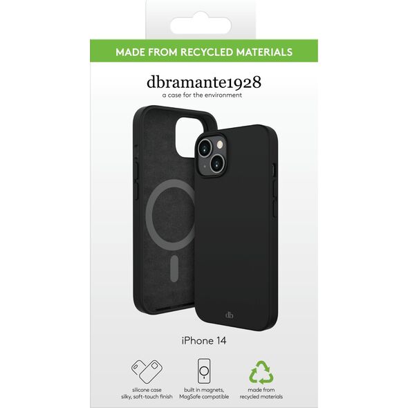 dbramante Costa Rica - Silicone Case for iPhone 14 - Night Black