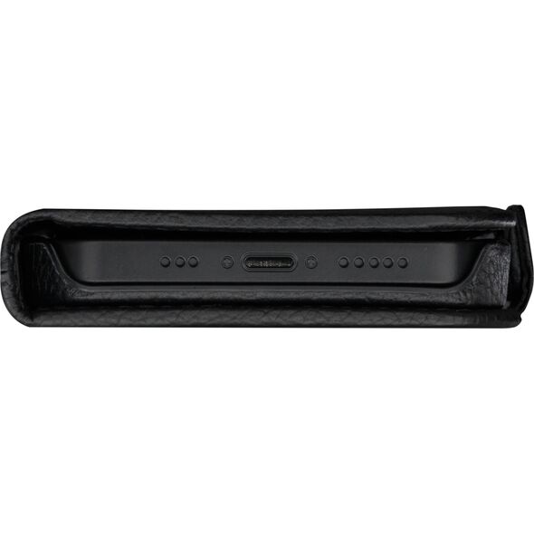 dbramante New York - 2-in-1 Leather Wallet for iPhone 15 Plus - Night Black