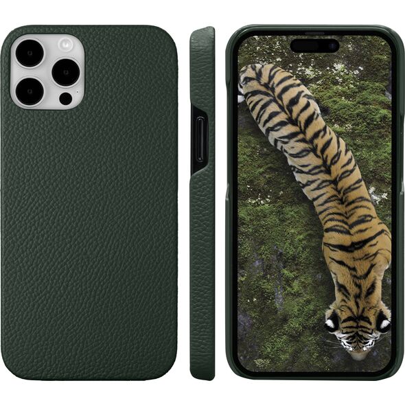 dbramante New York - 2-in-1 Leather Wallet for iPhone 15 Pro Max - Evergreen
