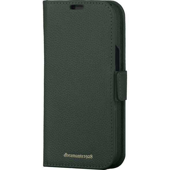 dbramante New York - 2-in-1 Leather Wallet for iPhone 15 Pro Max - Evergreen
