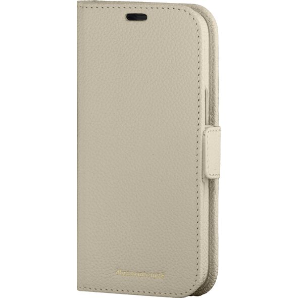 dbramante New York - 2-in-1 Leather Wallet for iPhone 15 - Sand Dune