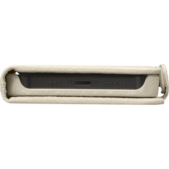 dbramante New York - 2-in-1 Leather Wallet for iPhone 15 - Sand Dune
