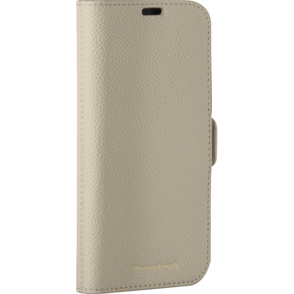 dbramante New York - 2-in-1 Leather Wallet for iPhone 15 - Sand Dune