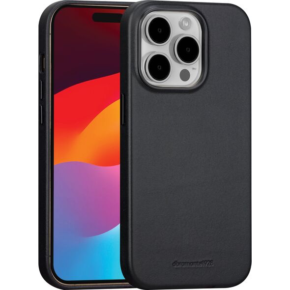 dbramante Roskilde Magsafe - Leather Case for iPhone 15 Pro Max - Black