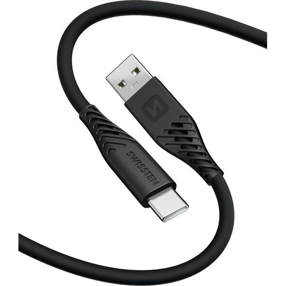 Kabel USB Swissten USB-A - USB-C 1.5 m Czarny (71531010)