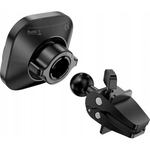 Swissten Magstick Compact Magnetic Car Holder With Wireless Charger 15W/7,5W (Magsafe Compatible)