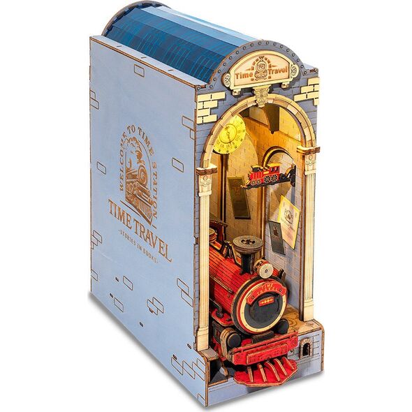 Robotime ROBOTIME Składany Drewniany Model 3D LED - Book Nook Podróż w czasie