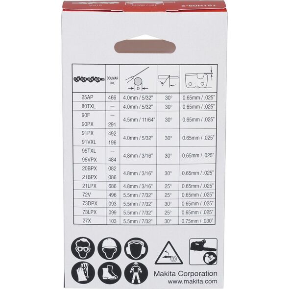 Makita Chain MAKITA DUC101, UC100 10cm/4&quot| 0.325&quot| 1.1 mm