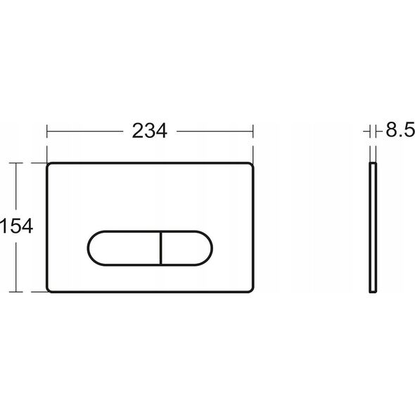 Przycisk spłukujący Ideal Standard BUTTON FOR WC R0115AA OLEAS M1 WHITE