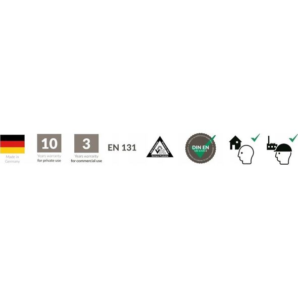 Hailo HAILO S100 Hailo ProfiLOT ladder combinable aluminum / 2x9+1x8 steps 039309507
