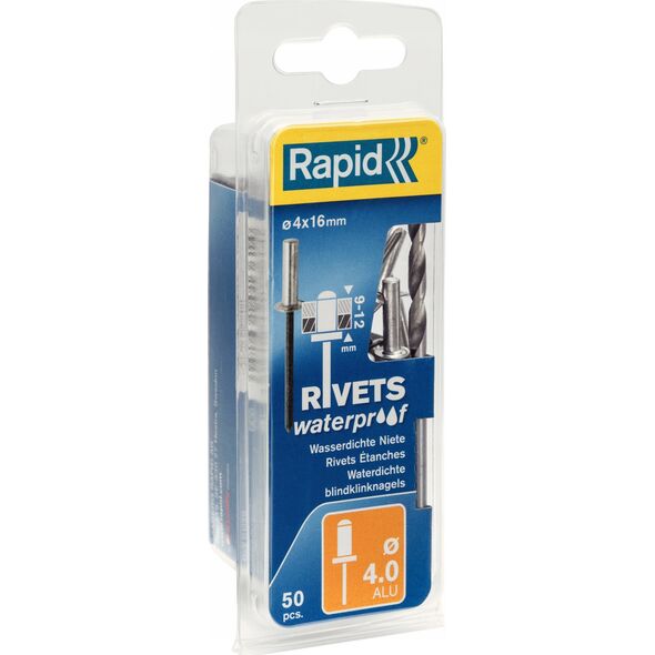 Rapid Rivets waterproof 4 x 16 mm, 50 pcs.