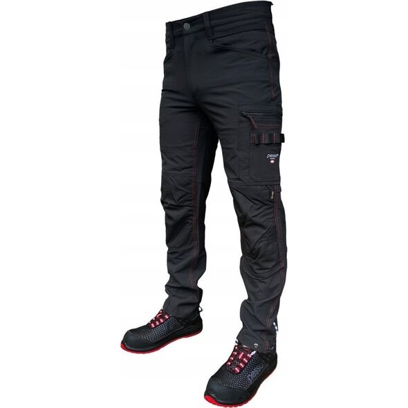 Pesso Work trousers STRETCH Mercury, black C48