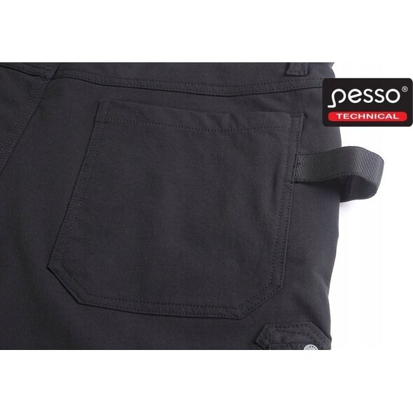 Pesso Work trousers STRETCH Mercury, black C48