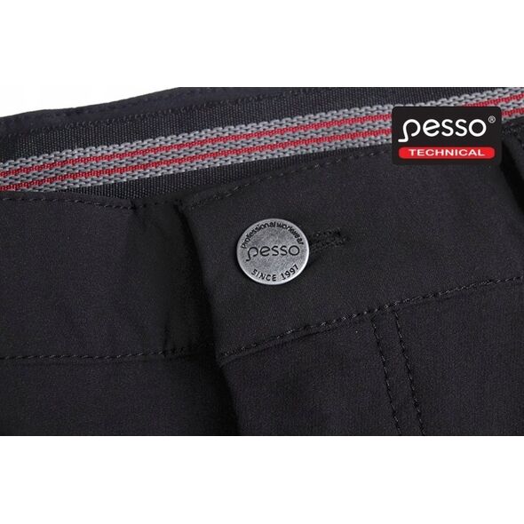 Pesso Work trousers STRETCH Mercury, black C48