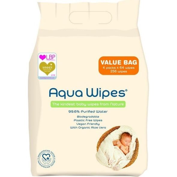 Luna AQUA WIPES baby wipes 4x64 pcs. AQW64F4B