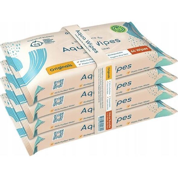 Luna AQUA WIPES baby wipes 4x64 pcs. AQW64F4B