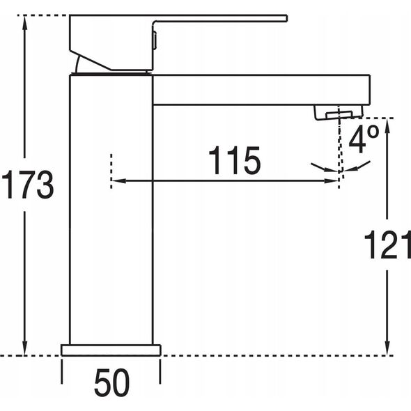 Bateria umywalkowa Blue Water Concealed washbasin faucet Blue Water Toronto TOR-BPU.110