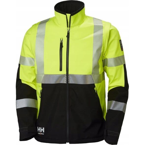 Kurtka męska Helly Hansen Reflective jacket HELLY HANSEN ICU Softshell, yellow 2XL