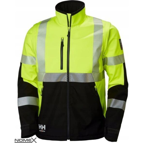 Kurtka męska Helly Hansen Reflective jacket HELLY HANSEN ICU Softshell, yellow 2XL
