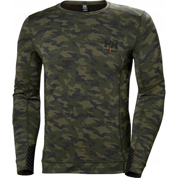 Helly Hansen Undershirt HELLY HANSEN Lifa Merino Crewneck, camouflage 2XL
