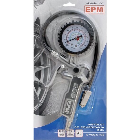 EPM PISTOLET DO POMPOWANIA KÓŁ Z MANOMETREM