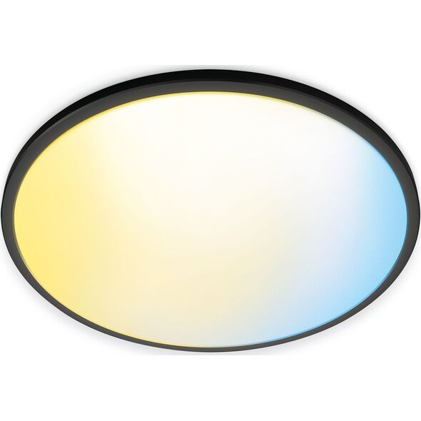 Lampa sufitowa Signify WiZ SuperSlim Deckenleuchte Tunable White 3800lm Schwarz