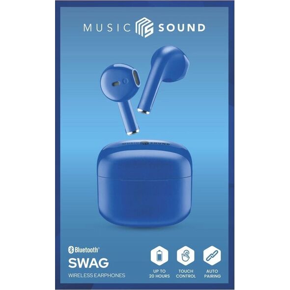Słuchawki Cellular Line Cellularline SWAG BT Kopfhörer MS Blau