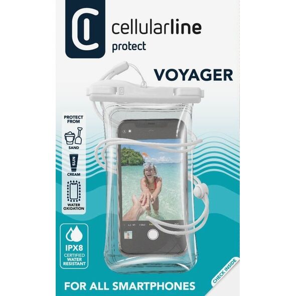 Cellular Line Cellularline Voyager waterproof case universal Weiß