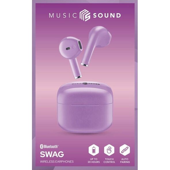 Słuchawki Cellular Line Cellularline SWAG BT Kopfhörer MS Violett