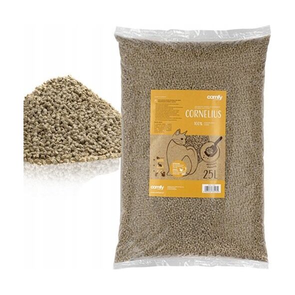 Żwirek dla kota Aquael Aquael Comfy Cornelius Natural 25L kukurūzinis kraikas