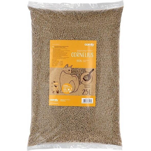 Żwirek dla kota Aquael Aquael Comfy Cornelius Natural 25L kukurūzinis kraikas