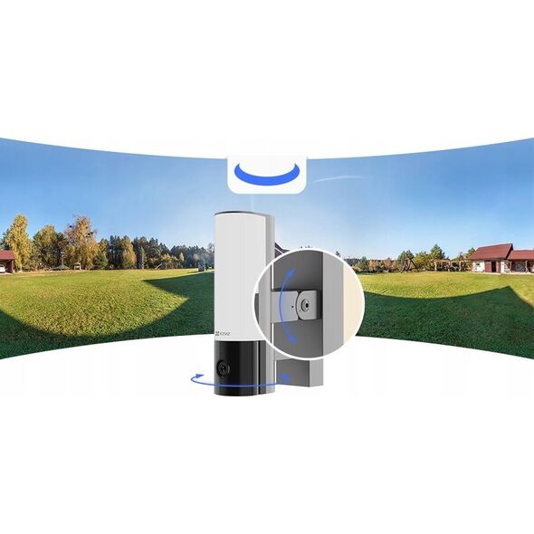 Kamera IP Ezviz Šviestuvas su kamera CS-EL3 (3WFL,2.8mm) EZVIZ Floodlight,Wi-Fi, 3MP,SD 512gb,AI human/auto detection,100-240VACt IP65,Singe light 780LM dimeriuojama, 3000-5700k