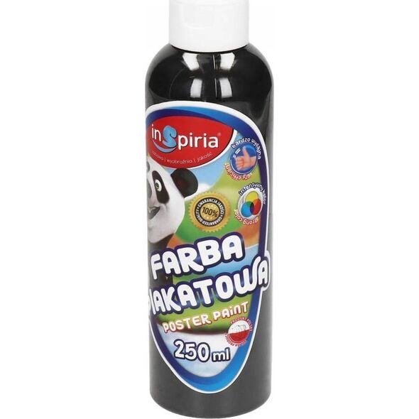 SCHEMAT Farba plakatowa czarna 250ml