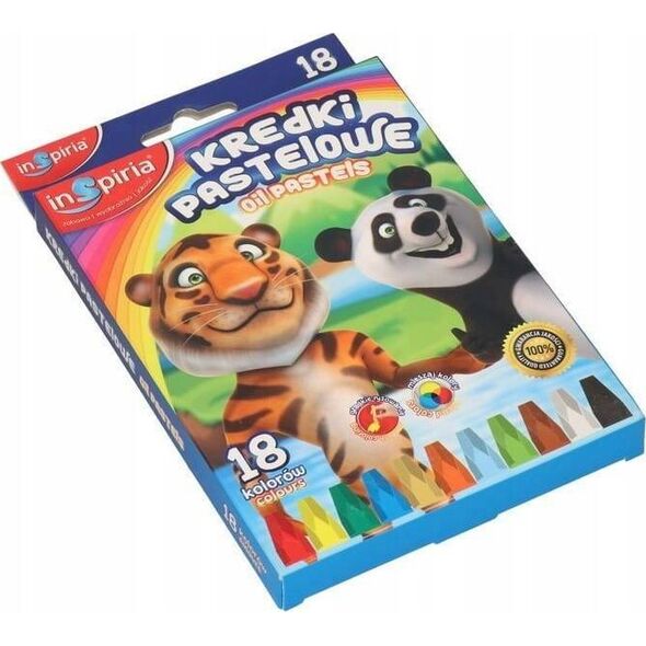 SCHEMAT Kredki pastelowe 18 kolorów