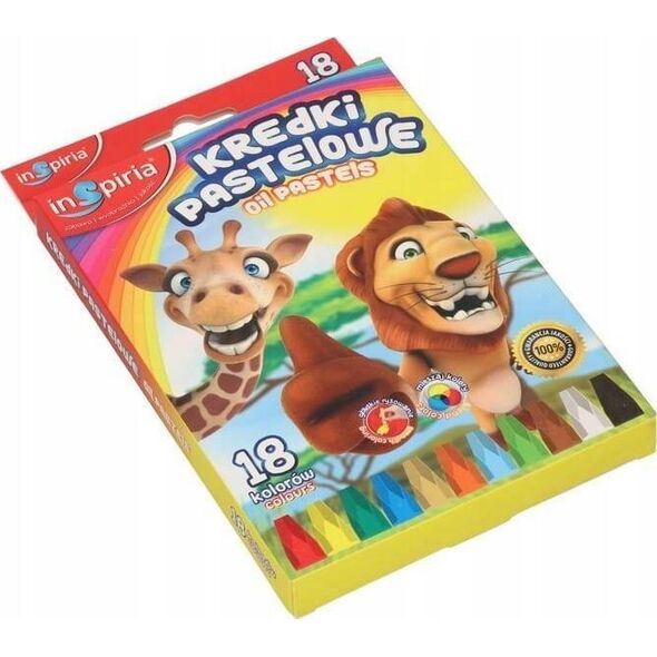 SCHEMAT Kredki pastelowe 18 kolorów