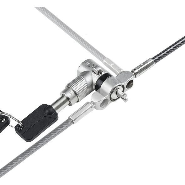 StarTech StarTech UNIVK-LAPTOP-LOCK zapięcie do kabli Czarny, Srebrny 2 m