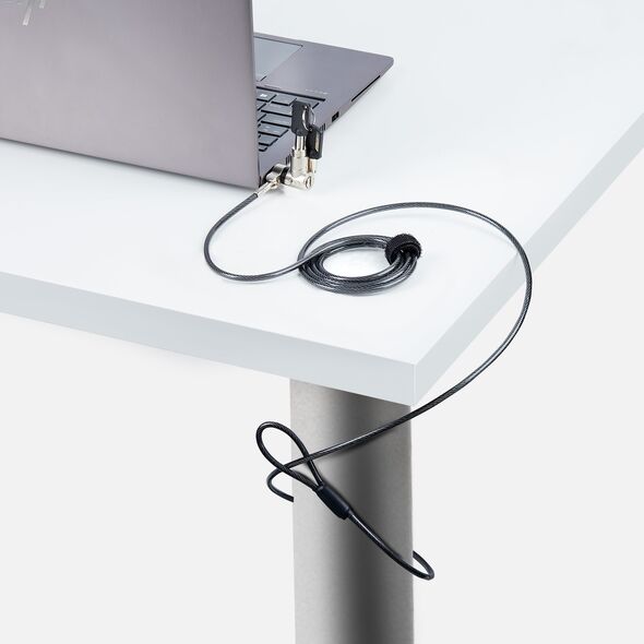 StarTech StarTech UNIVK-LAPTOP-LOCK zapięcie do kabli Czarny, Srebrny 2 m