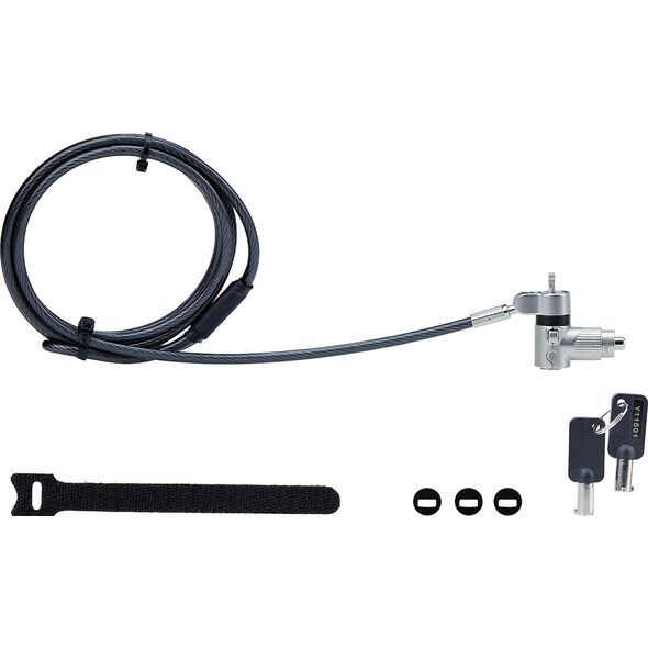 StarTech StarTech UNIVK-LAPTOP-LOCK zapięcie do kabli Czarny, Srebrny 2 m