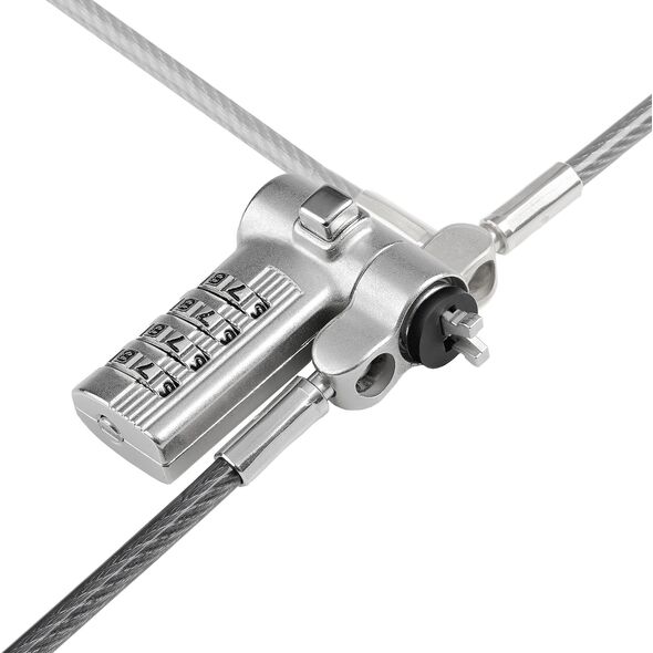 StarTech StarTech UNIVC4D-LAPTOP-LOCK zapięcie do kabli Czarny, Srebrny 2 m
