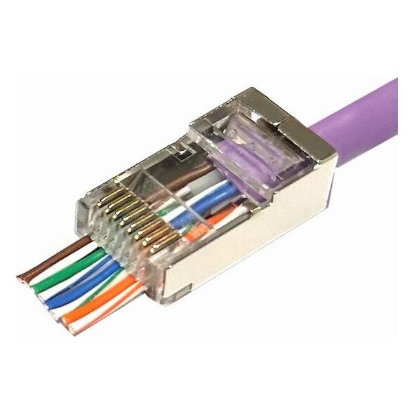 MicroConnect Microconnect KON506-50EZ wtyczka RJ45 Srebrny