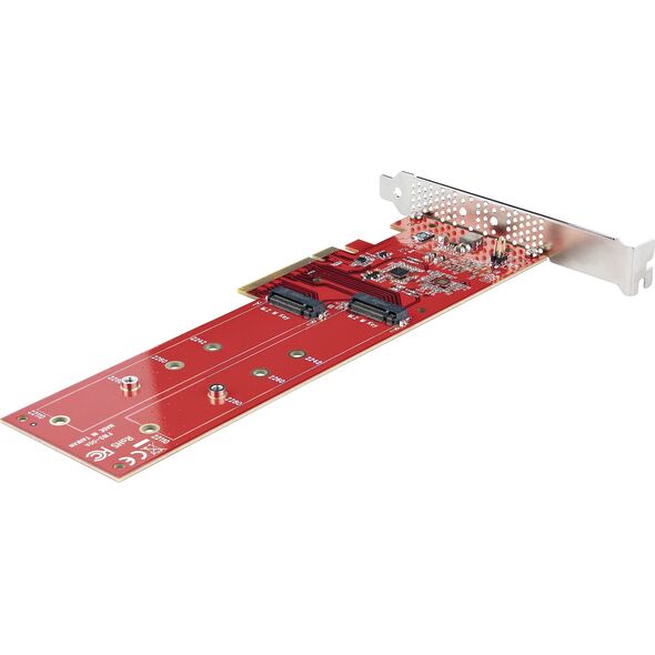 Kieszeń StarTech StarTech DUAL-M2-PCIE-CARD-B adapter Wewnętrzny M.2