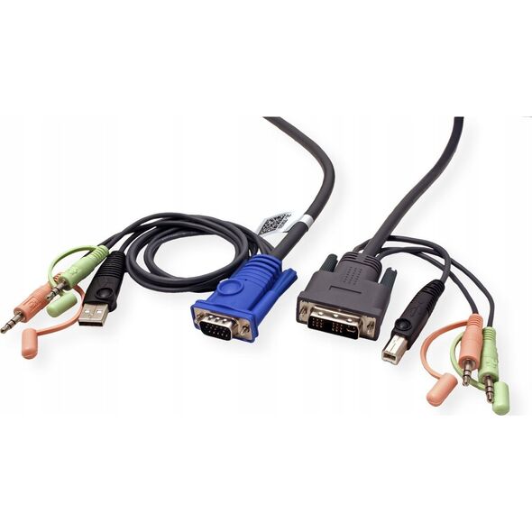Aten ATEN 2L-7DX2U Kabel KVM VGA-DVI 1,8 m, czarny, 1,8 m
