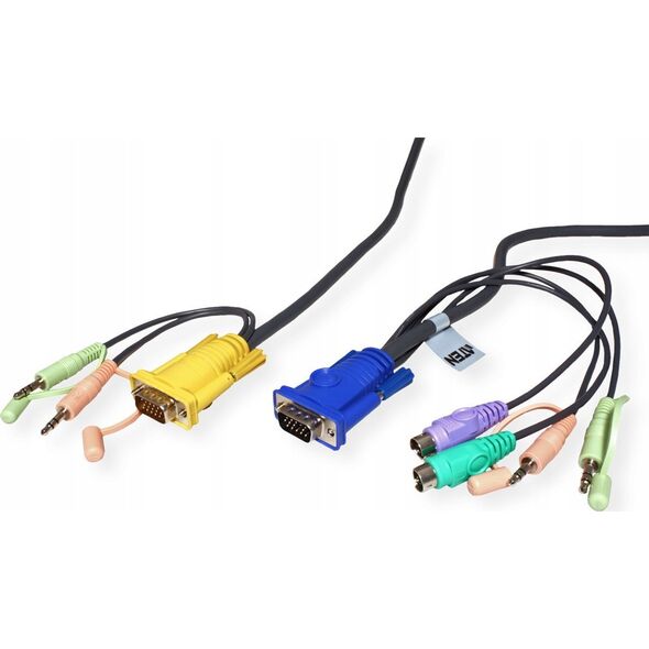 Aten ATEN 2L-5305P Kabel KVM VGA, PS/2 i audio, czarny, 5 m
