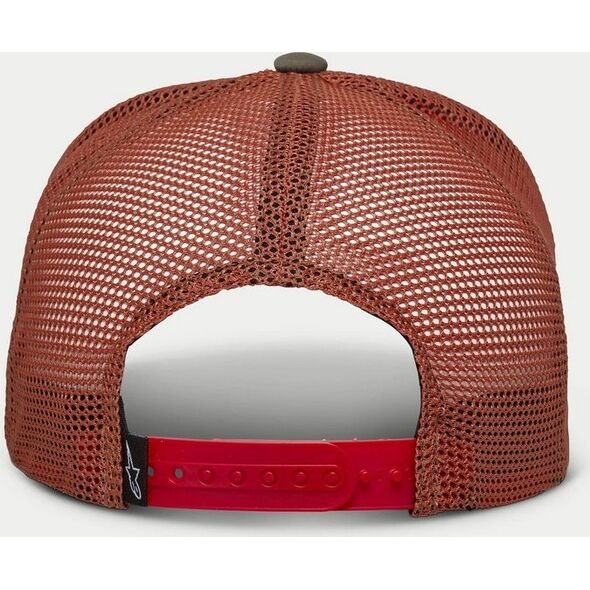 Alpinestars Czapka z daszkiem ALPINESTARS SUSSED TRUCKER HAT, Military/Orange - roz. One Size (NEW)