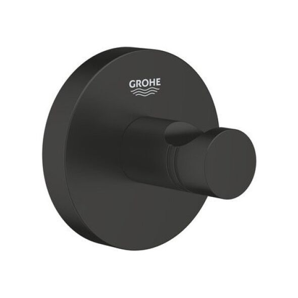 Grohe Grohe haczyk na płaszcz kąpielowy Essentials czarny mat 1024602430