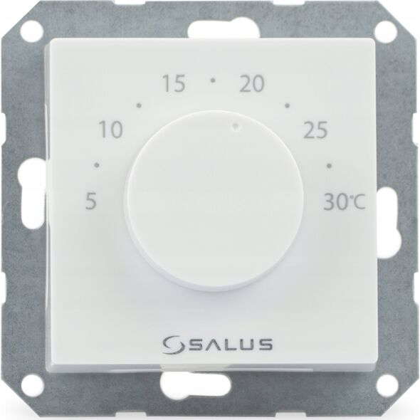 Salus Salus przewodowy, podtynkowy, elektroniczny regulator temperatury - dobowy 230V, biały, montaż do ramki 55x55 BTR230